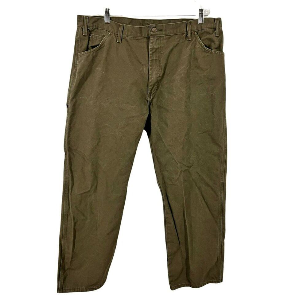 Dickies Men's Relaxed Fit Straight-Leg Duck Carpenter Jean 42x30
